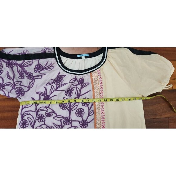 Anthropologie Brimming Borders mini dress Size 10 - Picture 9 of 10